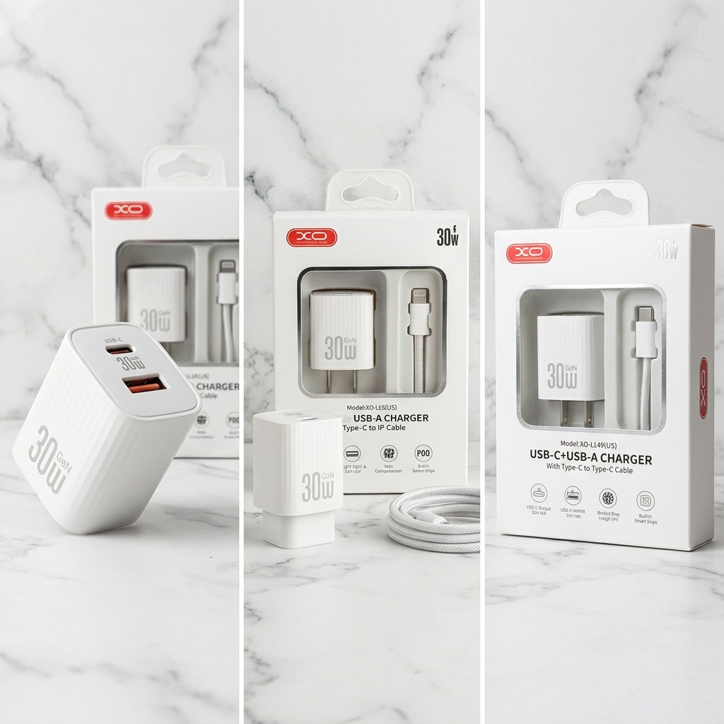 Cargadores XO 30W L149 TIPO C- IPHONE
